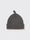 Margaret Howell Mhl. Simple Ribbed Beanie British Wool In Gray