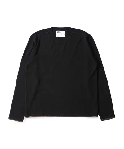 Margaret Howell Mhl. Tipped Thermal In Black