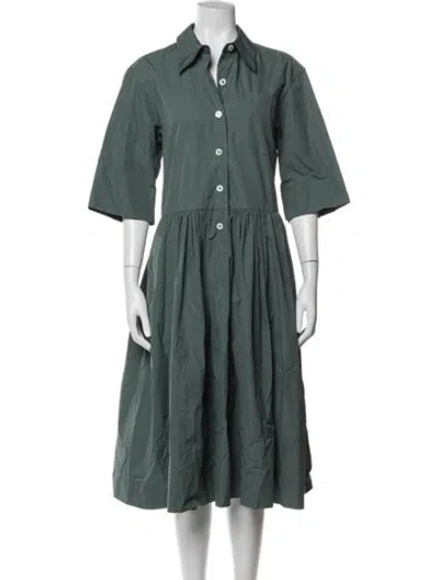 Pre-owned Margaret Howell Midi Length Dress In Blue