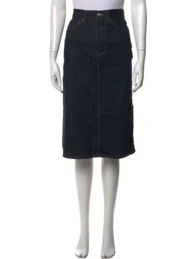 Pre-owned Margaret Howell Midi Length Skirt In Blue