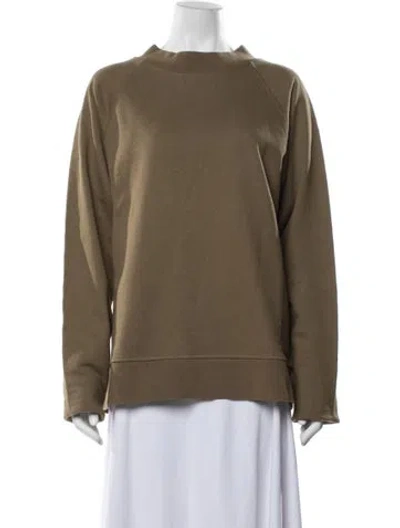 Pre-owned Margaret Howell Mock Neck Long Sleeve Sweatshirt In Green