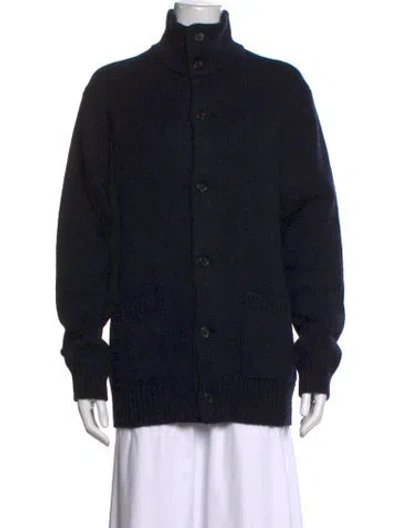 Pre-owned Margaret Howell Mock Neck Sweater In Black