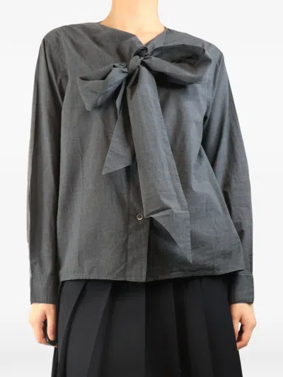 Pre-owned Margaret Howell Neck-tie Shirt In Gray