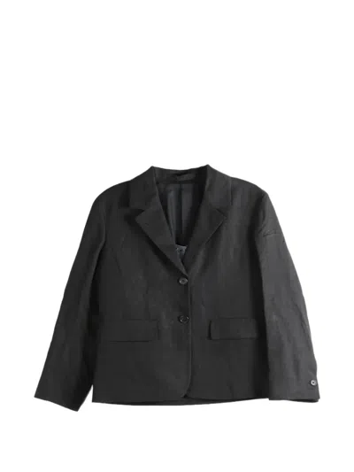 Margaret Howell Notch-lapel Flap-pocket Jacket In Black