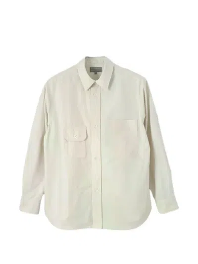 Margaret Howell Odd Pocket Button-up Shirt In Neutral