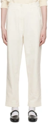 Margaret Howell Off-white Tapered Trousers In Off White