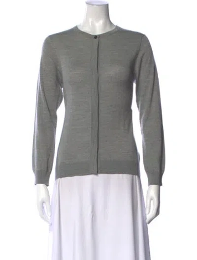 Pre-owned Margaret Howell Open Front Sweater In Gray