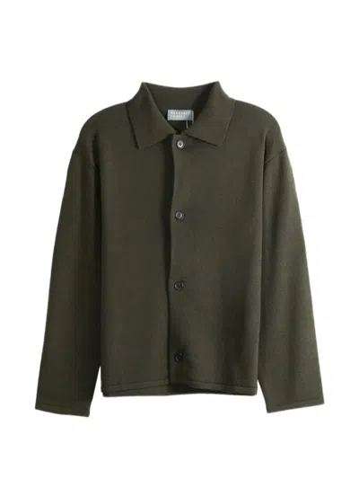 Margaret Howell Polo-collar Cardigan In Multi
