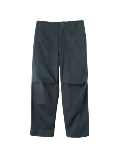 Margaret Howell Press-stud Elasticated Trousers In Blue