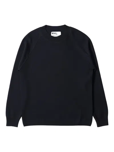 Margaret Howell Raglan-sleeve Sweatshirt In Black