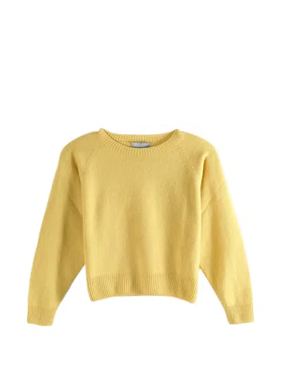 Margaret Howell Raglan-sleeve Sweater In Yellow