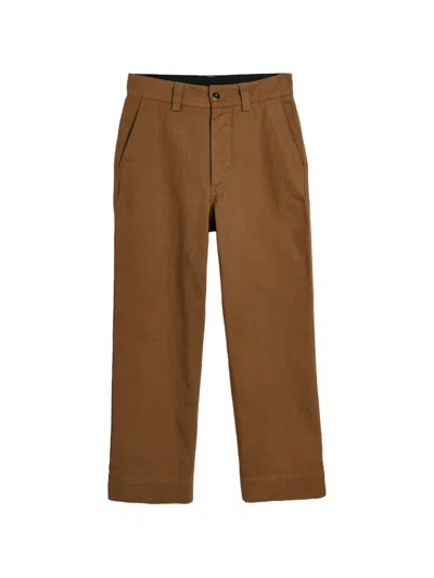 Margaret Howell Raised Cotton-drill Trousers In Multi