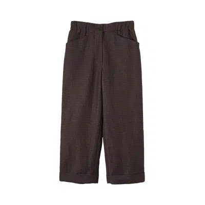 Pre-owned Margaret Howell Relaxed Crop Pants 'navy/warm Brown' | Women's Size 6