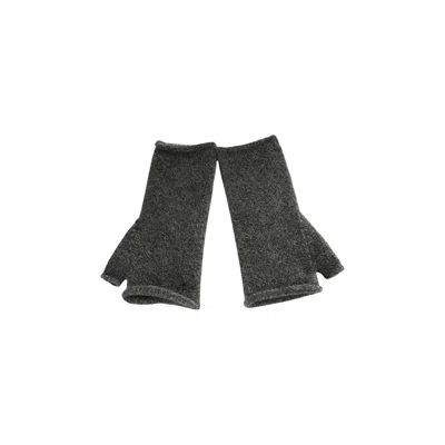 Pre-owned Margaret Howell Shaped Fingerless Mitten 'khaki/charcoal Twist' | Tan | Men's Size Onesize