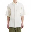 Margaret Howell Short Sleeve Raglan Shirt In Off White In White