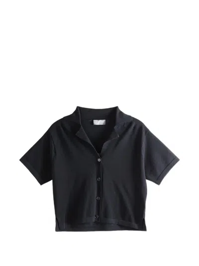 Margaret Howell Short-sleeve Button-up Shirt In Black