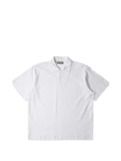 Margaret Howell Short-sleeve Polo Shirt In White