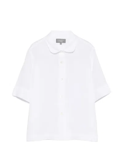 Margaret Howell Short-sleeve Shirt In White
