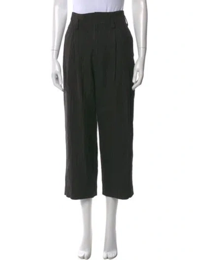 Pre-owned Margaret Howell Silk Wide Leg Pants In Blue