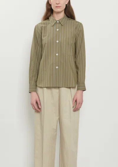 Margaret Howell Simple Cotton Silk Shirt In Multi