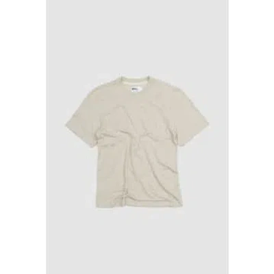 Margaret Howell Simple T-shirt Organic Cotton Linen Jersey Natural In White