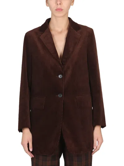 Margaret Howell Single-breasted Jacket In Brown