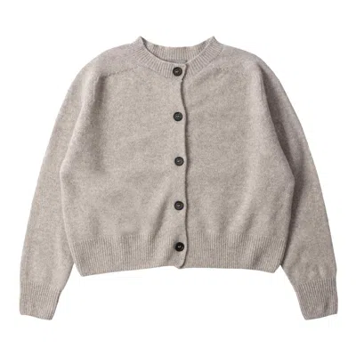 Pre-owned Margaret Howell Small Crew Neck Cardigan 'natural' | Cream | Women's Size 10