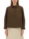 MARGARET HOWELL T-SHIRT WITH MAXI POCKET