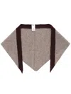Margaret Howell Tipped Scout Scarf In Brown