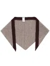 Margaret Howell Tipped Scout Scarf In Brown