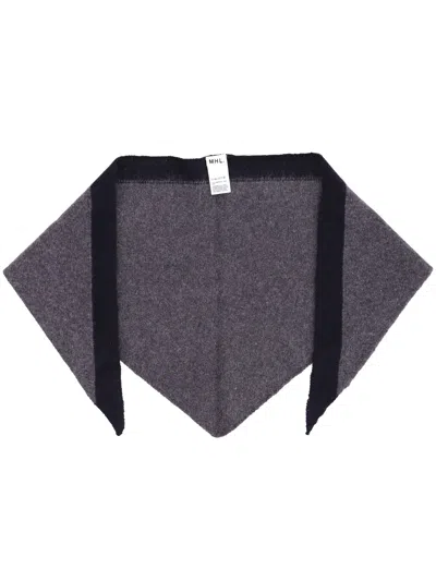 Margaret Howell "tipped Scout" Scarf In Gray