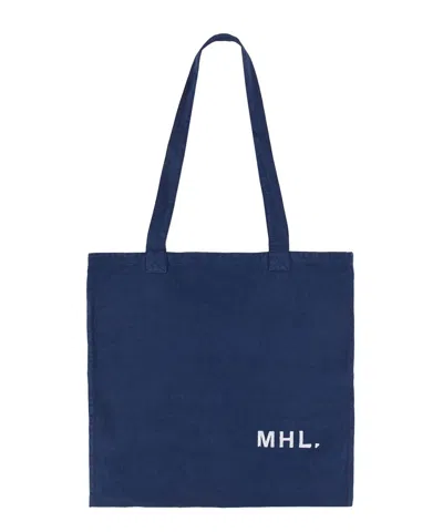 Margaret Howell Tote Bag In Blue