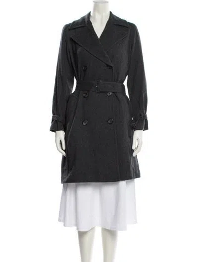 Pre-owned Margaret Howell Trench Coat In Gray