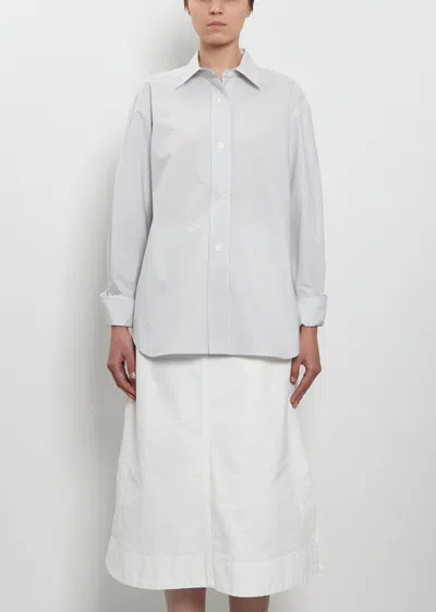 Margaret Howell Turn-up Cuff Cotton Shirt In Gray