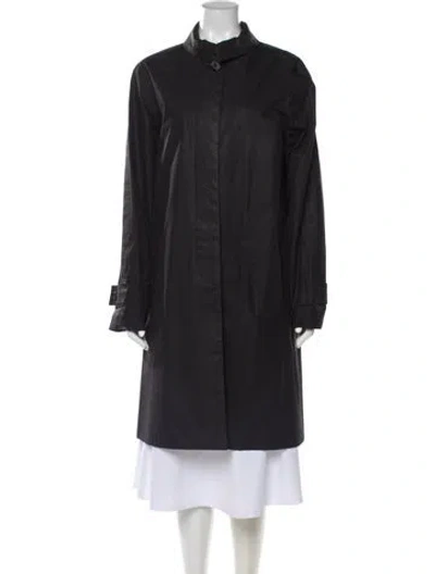 Pre-owned Margaret Howell Vintage Late 1990's - Early 2000's Trench Coat In Black