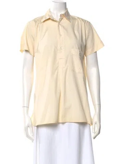 Pre-owned Margaret Howell Vintage Short Sleeve Top In Neutral