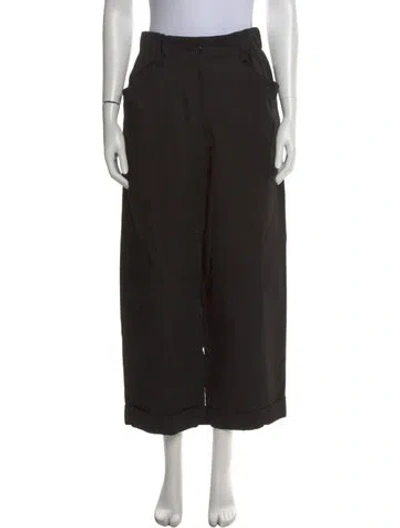 Pre-owned Margaret Howell Wide Leg Pants In Black