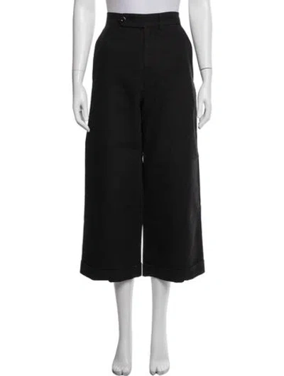 Pre-owned Margaret Howell Wide Leg Pants In Black/blue