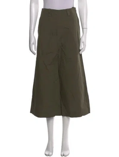 Pre-owned Margaret Howell Wide Leg Pants In Green