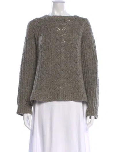 Pre-owned Margaret Howell Wool Bateau Neckline Sweater In Gray