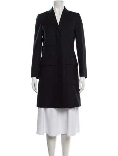 Pre-owned Margaret Howell Wool Coat In Blue