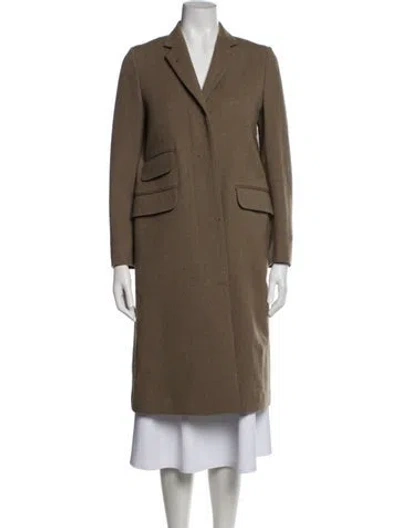 Pre-owned Margaret Howell Wool Coat In Brown