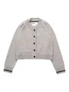 Margaret Howell Cropped Cardigan In Grey