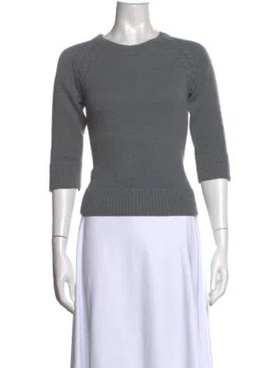 Pre-owned Margaret Howell Wool Crew Neck Sweater In Grey