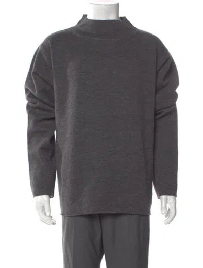 Pre-owned Margaret Howell Wool Turtleneck Pullover In Gray