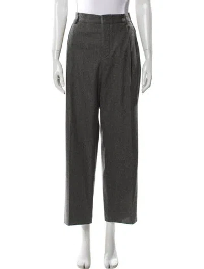 Pre-owned Margaret Howell Wool Wide Leg Pants In Gray