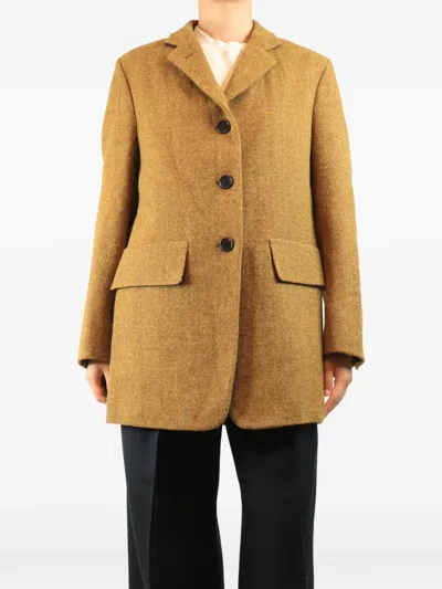 Pre-owned Margaret Howell X Harris Tweed Blazer In Yellow