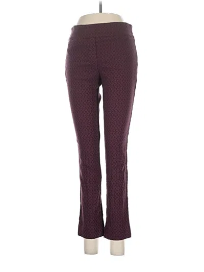 Pre-owned Margaret M Active Pants In Burgundy