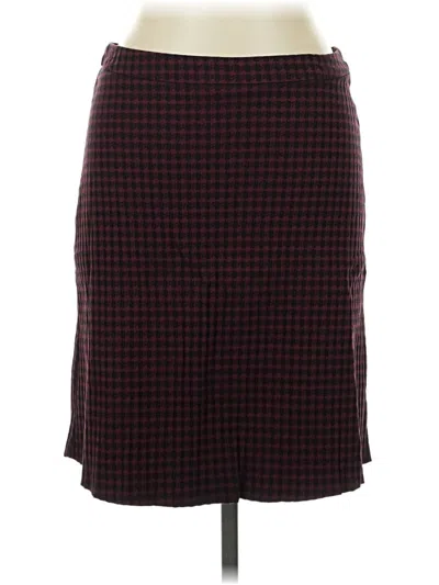 Pre-owned Margaret M Casual Skirt In Burgundy