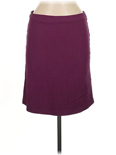 Pre-owned Margaret M Casual Skirt In Burgundy